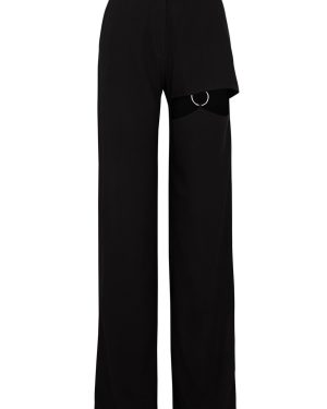 Nafsika Skourti Naughty Cut-out Straight-leg Trousers - Black - 14