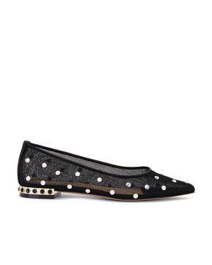 Nalebe Aurum Ballet Flat in Black. Size 40.