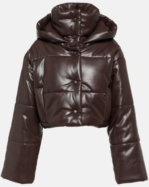Nanushka Aveline faux leather puffer jacket