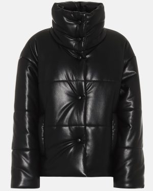Nanushka Hide faux leather puffer jacket