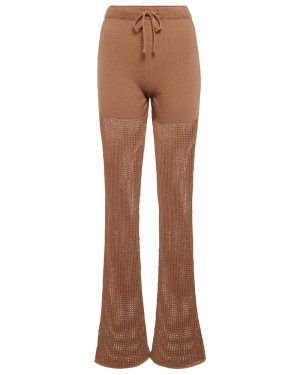 Nanushka Kaela crochet high-rise flared pants