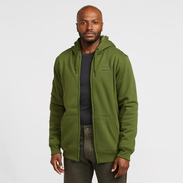 Navitas NVTS Sherpa Zip Hoody Green M, Green