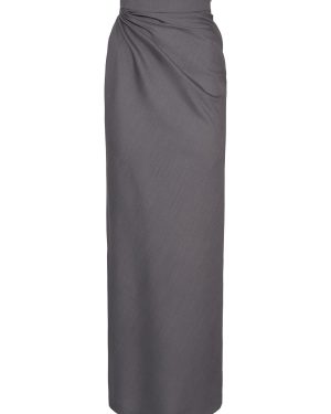 Navona Wrap Waist Long Skirt
