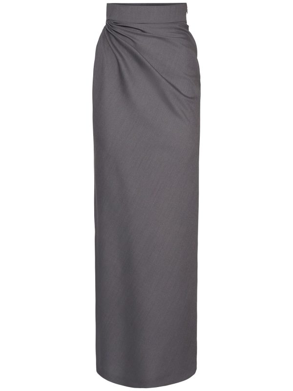 Navona Wrap Waist Long Skirt