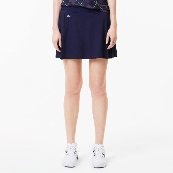 Navy Bulit In Shorts Mini Tennis Skirt