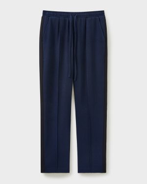 Navy Tailored Crop Joggers