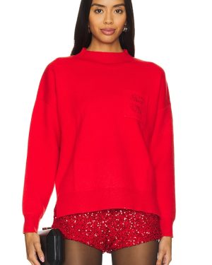 Never Fully Dressed Copenhagen Knit Jumper in Red. Size M, XL, XXL, XXXL.