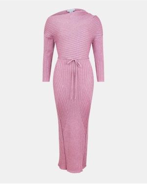 Never Fully Dressed Knitted Tilly Dress - Pink