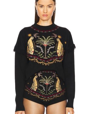 Never Fully Dressed Running Wilder Copenhagen Jumper in Black. Size XL, XXL, XXXL.