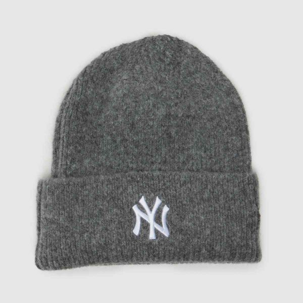 New Era Womens Wide Cuff Womens Beanie in Grey, Size: OSFM