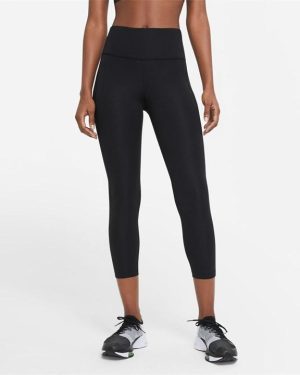 Nike Crop Running Leggings - Black