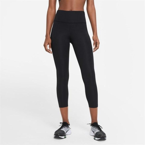 Nike Crop Running Leggings - Black