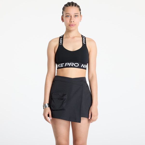 Nike Pro Women's Light-Support Padded Sports Bra Black/ Black/ White XL