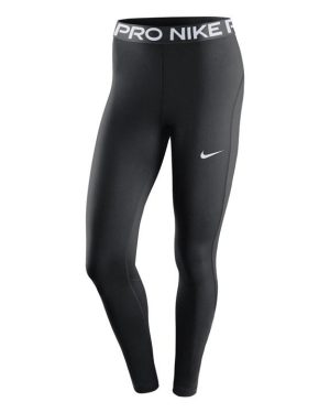 Nike Pro Women's Mid-Rise Mesh-Panelled Leggings - Black