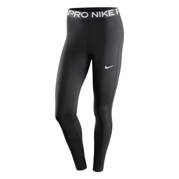 Nike Pro Women's Mid-Rise Mesh-Panelled Leggings - Black