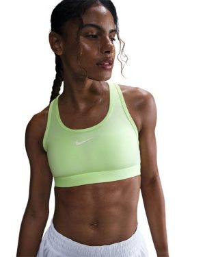 Nike Swoosh Women's Medium-Support 1-Piece Pad Sports Bra - Yellow