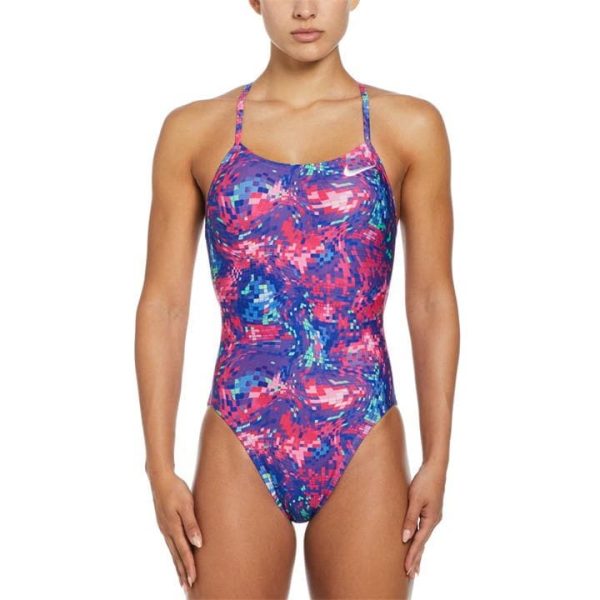 Nike Tie Back Swimsuit Womens - Purple