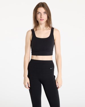 Nike Zenvy Women's Medium-Support Padded Longline Sports Bra Black/ Sail XXL