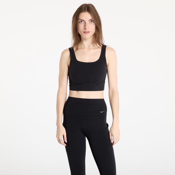 Nike Zenvy Women's Medium-Support Padded Longline Sports Bra Black/ Sail XXL