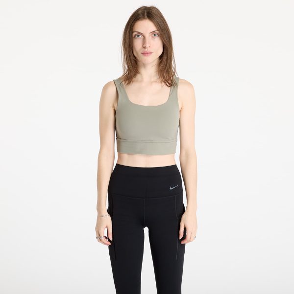 Nike Zenvy Women's Medium-Support Padded Longline Sports Bra Light Army/ White XS