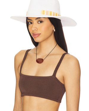 Nikki Beach Kaylee Fedora in White.
