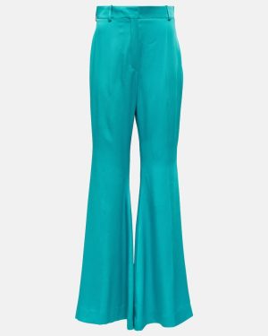 Nina Ricci High-rise satin flared pants