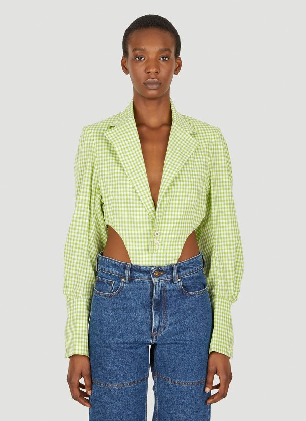 Ninamounah Bacteria Bodysuit - Woman Tops Green M