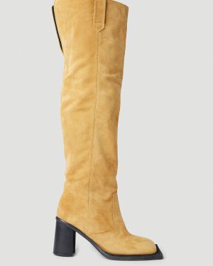 Ninamounah Howling Knee-high Suede Boots - Woman Boots Brown Eu - 40