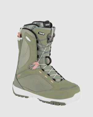Nitro Monarch TLS Snowboard Boots - Gravity Grey/Rose - UK 6.5
