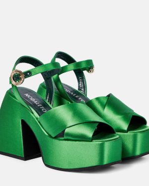Nodaleto Bulla Joni satin platform sandals
