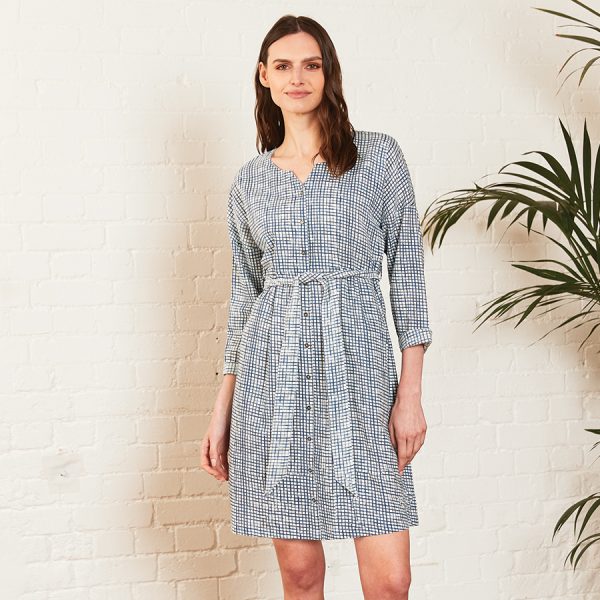 Nomads Tunic Shirt Dress - White