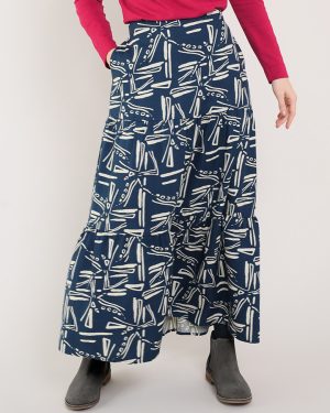 Nomads Windmill Tiered Skirt - Thunder