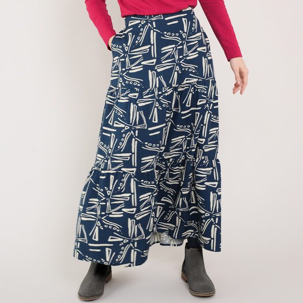 Nomads Windmill Tiered Skirt - Thunder