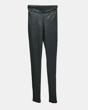 Nookie Black Faux Leather Skinny Viktoria Pants M
