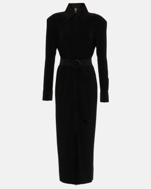 Norma Kamali Belted shirt dress
