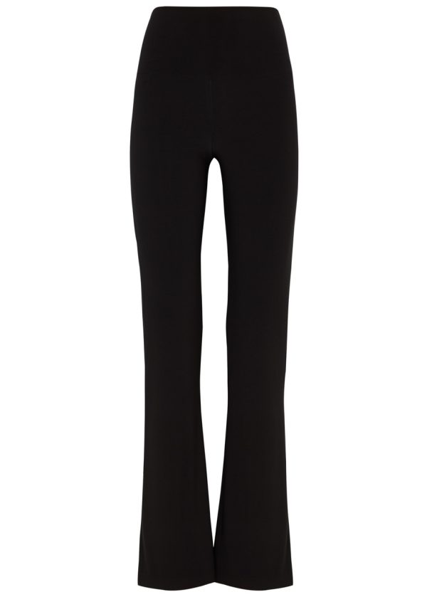 Norma Kamali Bootcut Stretch-jersey Trousers - Black - XL (UK16 /xl)