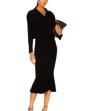 Norma Kamali Boyfriend NK Shirt Fishtail Dress in Black - Black. Size XS (also in ).