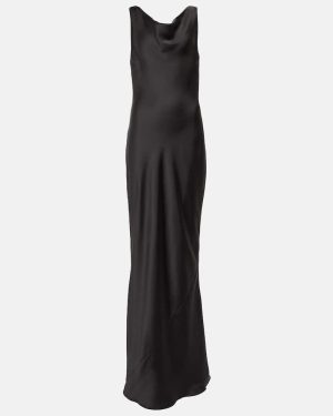 Norma Kamali Maria crepe satin maxi dress