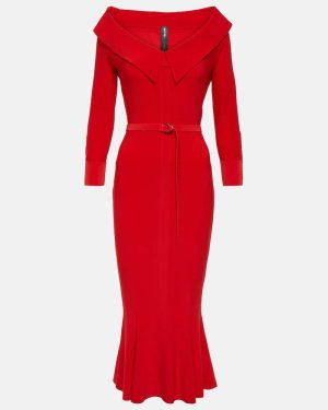 Norma Kamali Off-shoulder midi dress