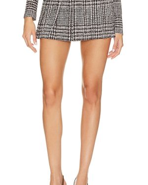 Norma Kamali Pleated Micro Skirt in Chocolate. Size M, S, XL, XS, XXS.