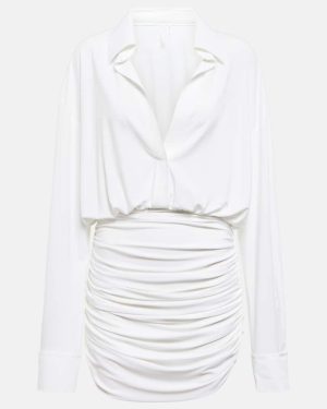 Norma Kamali Ruched shirt dress