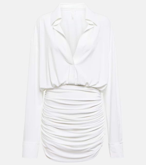Norma Kamali Ruched shirt dress