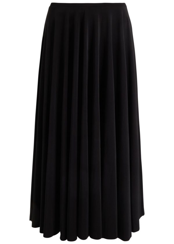 Norma Kamali Stretch-jersey Midi Skirt - Black - S (UK8-10 / S)