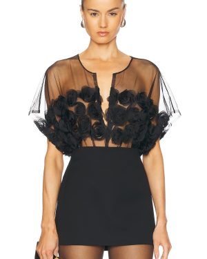 Norma Kamali Super Oversized Sleeveless Boyfriend Bodysuit in Black - Black. Size L (also in M, S, XL, XS).