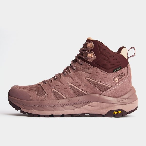 North Ridge Women's Swift Waterproof Mid Hiking Boot, Pink