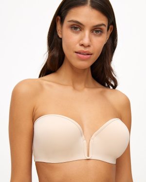 Nude Beige Plunge Multiway Moulded Bra
