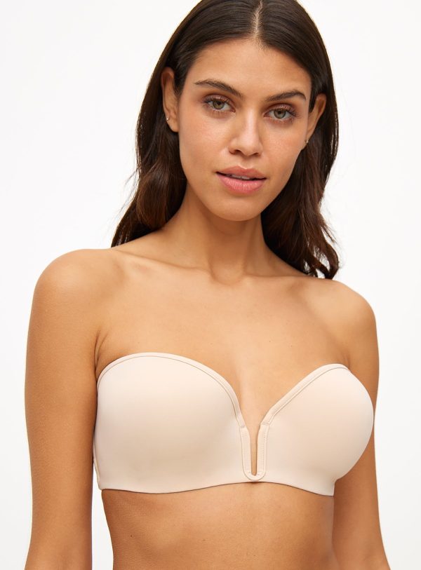 Nude Beige Plunge Multiway Moulded Bra