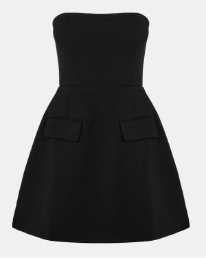 ODD MUSE Strapless Mini Dress - Black