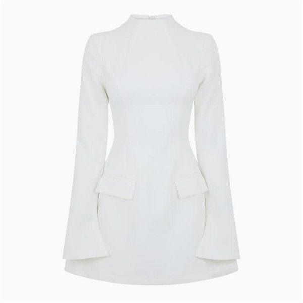 ODD MUSE The Ultimate Muse Split Sleeve Mini Dress - White