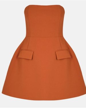 ODD MUSE The Ultimate Muse Strapless Dress - Orange